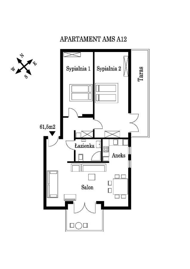 Apartament Ams A12 Lägenhet Rewal Exteriör bild